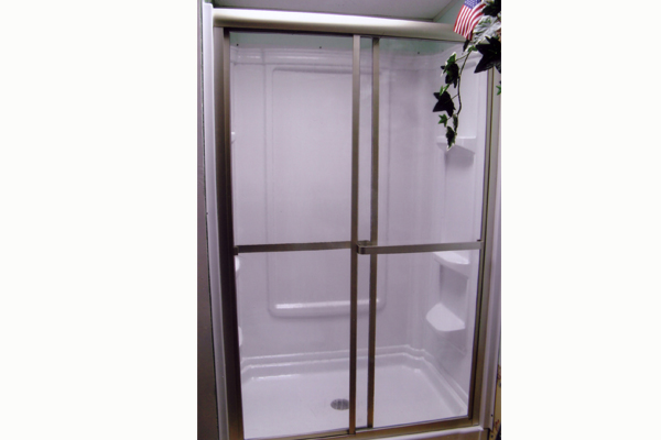 custom built shower for manufactured home